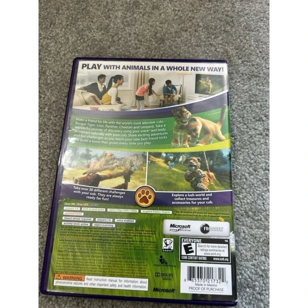 Kinectimals Xbox 360 Adventure Game Interactive Kinect‎ Technology 2010